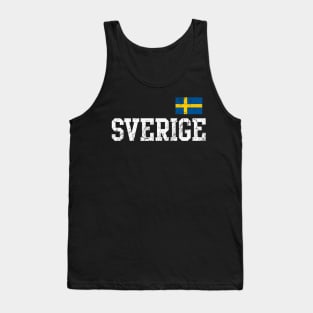 Sverige Flag Sweden Swedish Family Heritage Tank Top